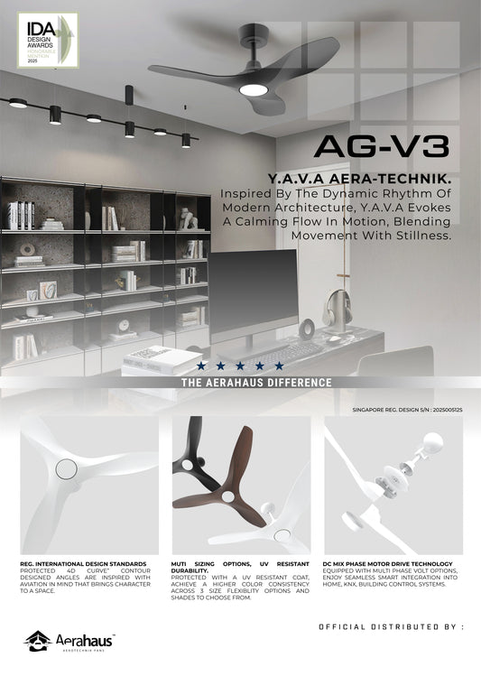 AG-V3 Aerahaus Technik DC Ceiling Fan